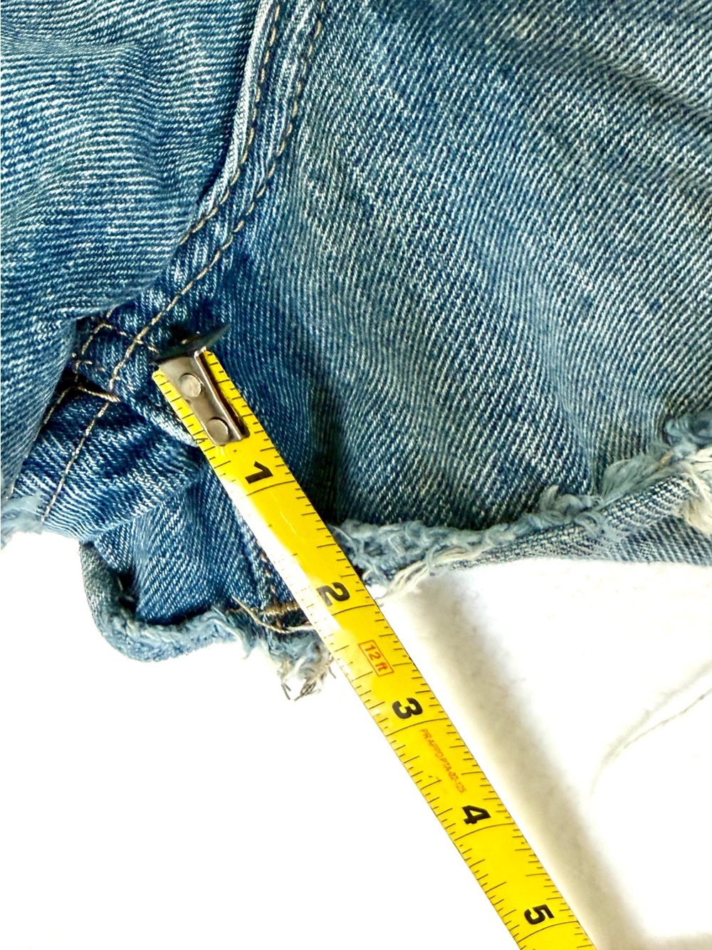 NET High Rise Distressed Denim Cutoff Shorts - Picture 8 of 8